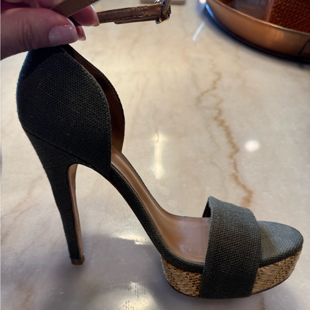 Chic Olive Platform Heels